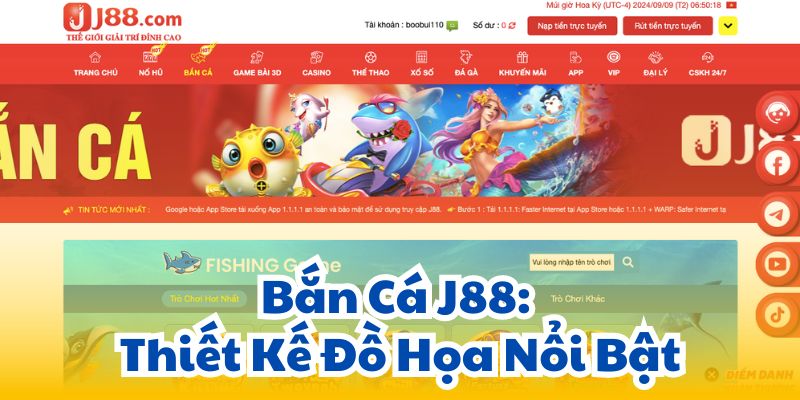 Bắn Cá J88: Thiết Kế Đồ Họa Nổi Bật.