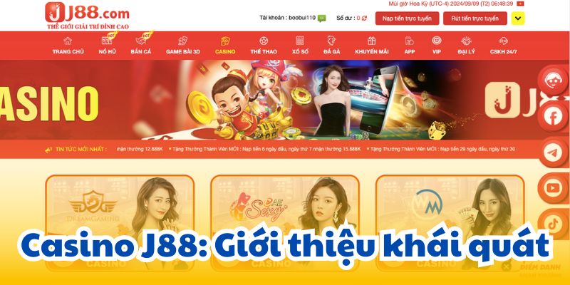 Casino J88: Giới thiệu khái quát