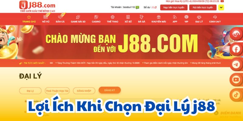 Lợi Ích Khi Chọn Đại Lý j88